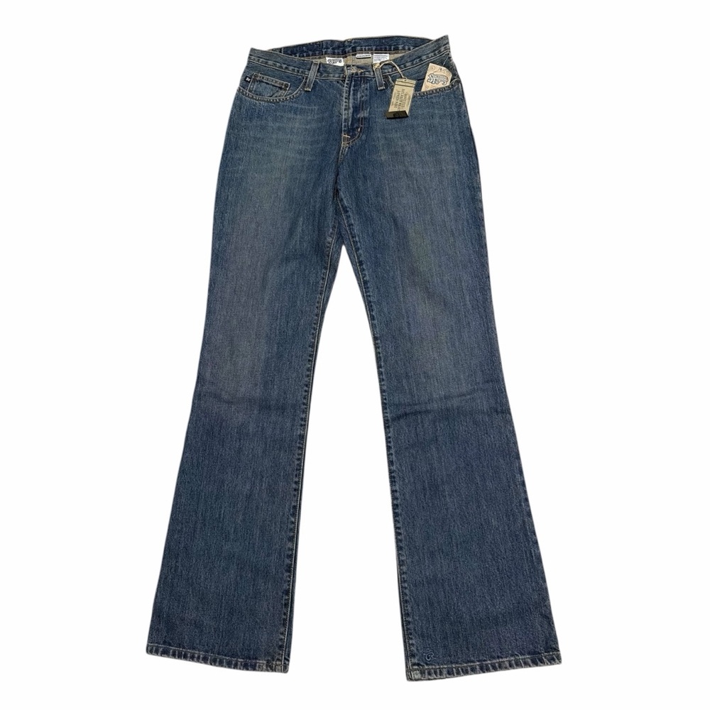 SOUTHERN THREAD NWT Medium Wash The Stillwater Low Rise Bootcut Jeans 32 XLong